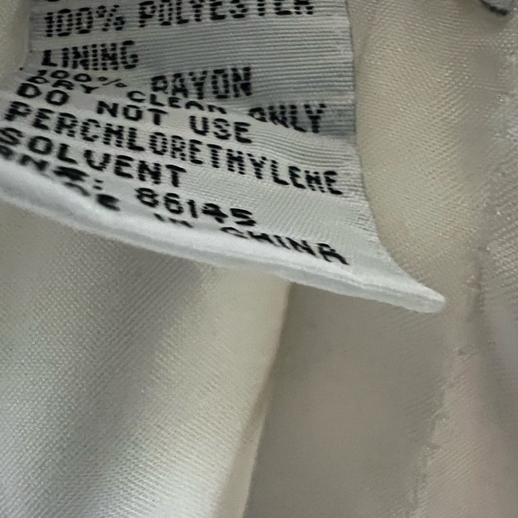 Sean Couture White Beaded Dress Size 10 - Picture 8 of 8